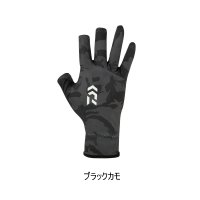 ≪'24年4月新商品！≫ ダイワ フラットパームレスグローブ DG-8224 ブラックカモ Mサイズ