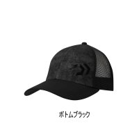 ≪'24年4月新商品！≫ ダイワ 3Dロゴハーフメッシュキャップ DC-6624 ボトムブラック フリーサイズ