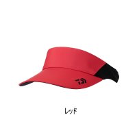 ≪'24年4月新商品！≫ ダイワ デザインメッシュサンバイザー DC-7124 レッド フリーサイズ
