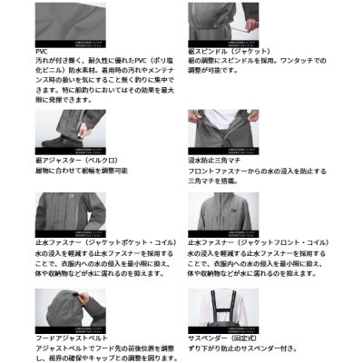 画像2: ≪'24年4月新商品！≫ ダイワ PVCオーシャンレインスーツ DR-9024 ライムイエロー XLサイズ