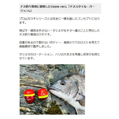 画像2: ≪'24年6月新商品！≫ 山元工房 プロ山元ウキ C スタイル ver.(バージョン)L チヌ用 オレンジ 3BUL