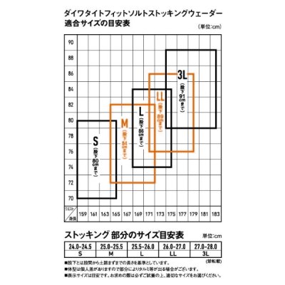 画像4: ≪'24年6月新商品！≫ ダイワ ソルトストッキングウェーダー SW-4002S-T ブラック Sサイズ