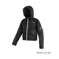 ≪'24年6月新商品！≫ がまかつ ショートレインギア(半袖デタッチャブル) GM-3751 ブラック×ゴールド Mサイズ