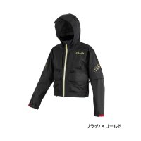 ≪'24年6月新商品！≫ がまかつ ショートレインギア(半袖デタッチャブル) GM-3751 ブラック×ゴールド Mサイズ