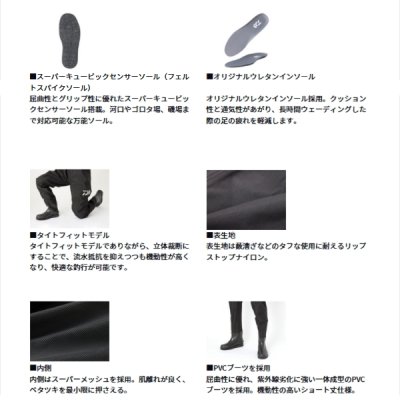 画像2: ≪'24年6月新商品！≫ ダイワ ソルトウェーダー SW-4503R-T ブラック LOサイズ