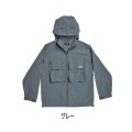 ≪'24年7月新商品！≫ アブガルシア ウォーターレジスタント フィッシングパーカー グレー Mサイズ 【返品不可】