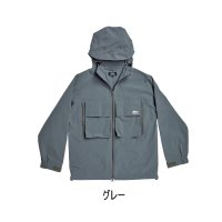 ≪'24年7月新商品！≫ アブガルシア ウォーターレジスタント フィッシングパーカー グレー Mサイズ 【返品不可】