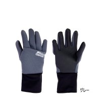 ≪'24年10月新商品！≫ アブガルシア ロングカフス フルフィンガー ネオプレングローブ グレー Mサイズ [10月発売予定/ご予約受付中] 【返品不可】