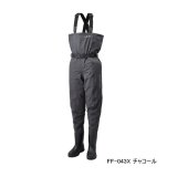 ≪'24年9月新商品！≫ シマノ DS4 ウェーダー チェストハイ カットピンフェルト FF-043X チャコール XSサイズ [9月発売予定/ご予約受付中]