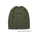 ≪'24年9月新商品！≫ シマノ ドライロゴTシャル ロングスリーブ SH-011X ダスティーオリーブ Sサイズ [9月発売予定/ご予約受付中]