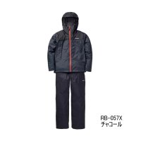 ≪'24年9月新商品！≫ シマノ ベーシックインサレーション レインスーツ 01 RB-057X チャコール Sサイズ [9月発売予定/ご予約受付中]