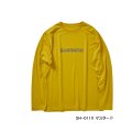 ≪'24年9月新商品！≫ シマノ ドライロゴTシャル ロングスリーブ SH-011X マスタード Sサイズ [9月発売予定/ご予約受付中]