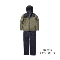 ≪'24年9月新商品！≫ シマノ ベーシックインサレーション レインスーツ 01 RB-057X ダスティーオリーブ Sサイズ [9月発売予定/ご予約受付中]