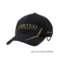 ≪'24年9月新商品！≫ シマノ リミテッド プロ ゴアテックス ヘッドグリップ レインキャップ CA-111X リミテッドブラック Lサイズ [9月発売予定/ご予約受付中]