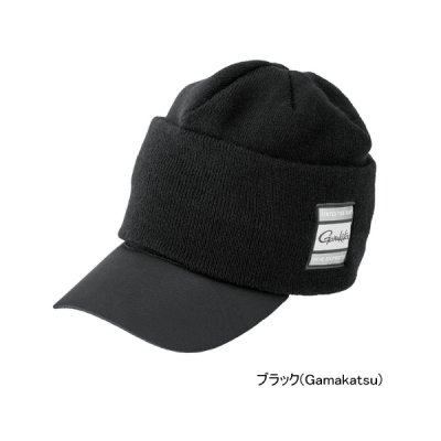 画像1: ××2024/12今季生産終了 ≪'24年9月新商品！≫ がまかつ 2WAYニットバイザーキャップ GM-9119 ブラック(がまかつ) フリーサイズ [9月発売予定/ご予約受付中]