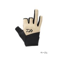 ≪'24年8月新商品！≫ ダイワ 防風グローブ 3本カット DG-8922W ベージュ Mサイズ