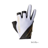 ≪'24年9月新商品！≫ ダイワ トーナメント 防寒グローブ 3本カット DG-1024TW ライトグレー XLサイズ