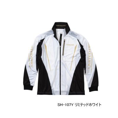 画像1: ≪'25年3月新商品！≫ シマノ リミテッド プロ フルジップシャツ SH-107Y リミテッドホワイト 3XLサイズ [3月発売予定/ご予約受付中]