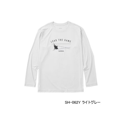 画像1: ≪'25年3月新商品！≫ シマノ サン プロテクション Tシャツ ロングスリーブ SH-062Y ライトグレー 2XLサイズ [3月発売予定/ご予約受付中]