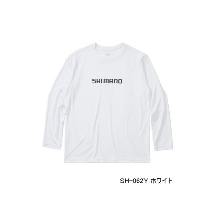 画像1: ≪'25年3月新商品！≫ シマノ サン プロテクション Tシャツ ロングスリーブ SH-062Y ホワイト Mサイズ [3月発売予定/ご予約受付中]