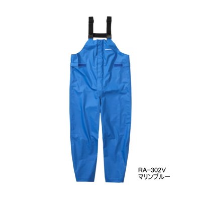 画像1: ≪'25年3月新商品！≫ シマノ マリンサロペット RA-302V マリンブルー 3XLサイズ [3月発売予定/ご予約受付中]