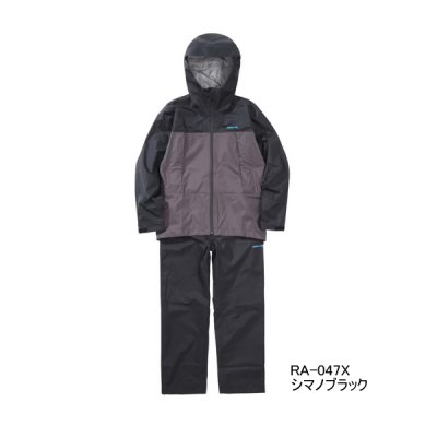 画像1: ≪'25年3月新商品！≫ シマノ 3レイヤー レインスーツ RA-047X シマノブラック 2XLサイズ [3月発売予定/ご予約受付中]