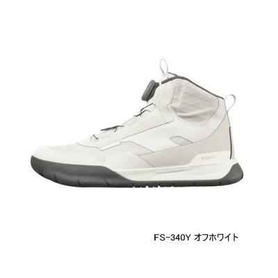 画像1: ≪'25年3月新商品！≫ シマノ ボートゲーム ハイカット ドライデッキシューズ FS-340Y オフホワイト 26.5cm [3月発売予定/ご予約受付中]