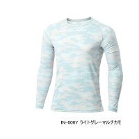 ≪'25年3月新商品！≫ シマノ サン プロテクション インナーシャツ IN-006Y ライトグレーマルチカモ Lサイズ [3月発売予定/ご予約受付中]