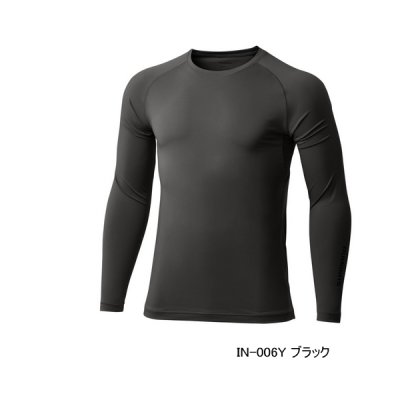 画像1: ≪'25年3月新商品！≫ シマノ サン プロテクション インナーシャツ IN-006Y ブラック Lサイズ [3月発売予定/ご予約受付中]
