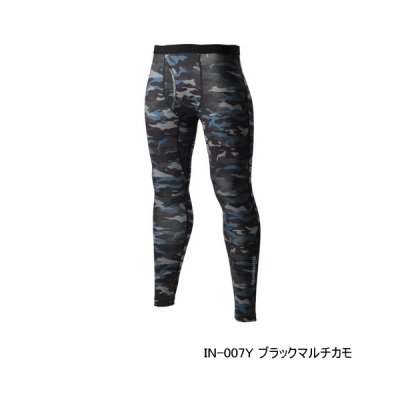 画像1: ≪'25年3月新商品！≫ シマノ サン プロテクション インナータイツ IN-007Y ブラックマルチカモ 2XLサイズ [3月発売予定/ご予約受付中]