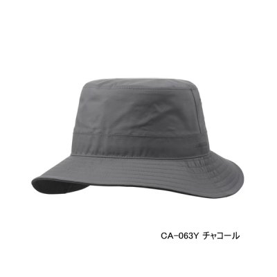 画像1: ≪'25年3月新商品！≫ シマノ レイン バケットハット CA-063Y チャコール Lサイズ [3月発売予定/ご予約受付中]