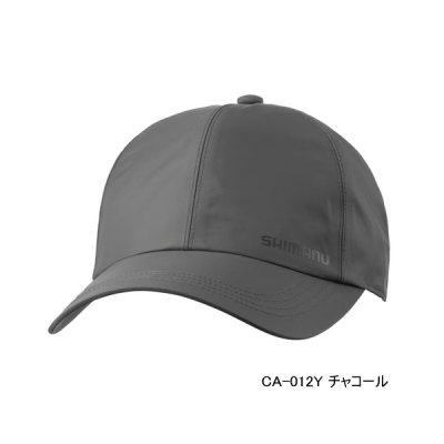 画像1: ≪'25年3月新商品！≫ シマノ レインキャップ CA-012Y チャコール Lサイズ [3月発売予定/ご予約受付中]