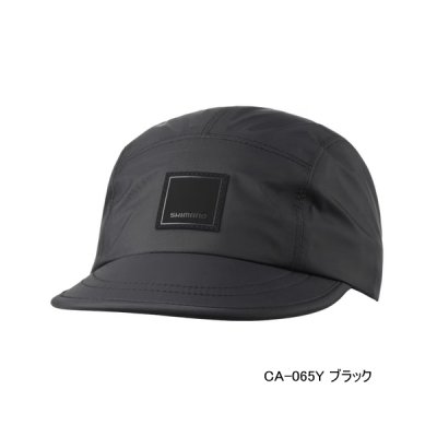 画像1: ≪'25年3月新商品！≫ シマノ レイン ジェットキャップ CA-065Y ブラック Lサイズ [3月発売予定/ご予約受付中]