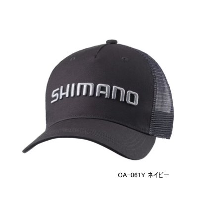 画像1: ≪'25年3月新商品！≫ シマノ スタンダード メッシュキャップ CA-061Y ネイビー Lサイズ [3月発売予定/ご予約受付中]