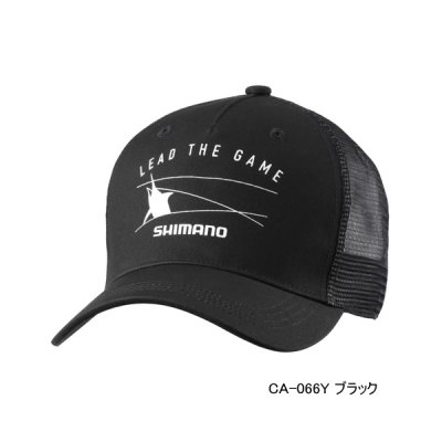 画像1: ≪'25年3月新商品！≫ シマノ グラフィック メッシュキャップ CA-066Y ブラック Mサイズ [3月発売予定/ご予約受付中]