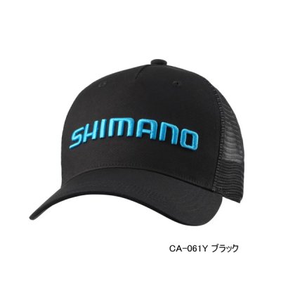 画像1: ≪'25年3月新商品！≫ シマノ スタンダード メッシュキャップ CA-061Y ブラック Mサイズ [3月発売予定/ご予約受付中]