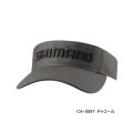 ≪'25年3月新商品！≫ シマノ スタンダード サンバイザー CA-009Y チャコール Mサイズ [3月発売予定/ご予約受付中]