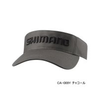 ≪'25年3月新商品！≫ シマノ スタンダード サンバイザー CA-009Y チャコール Mサイズ [3月発売予定/ご予約受付中]