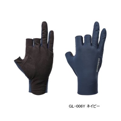 画像1: ≪'25年4月新商品！≫ シマノ 05 センシティブ グローブ 3 GL-006Y ネイビー Mサイズ [4月発売予定/ご予約受付中]