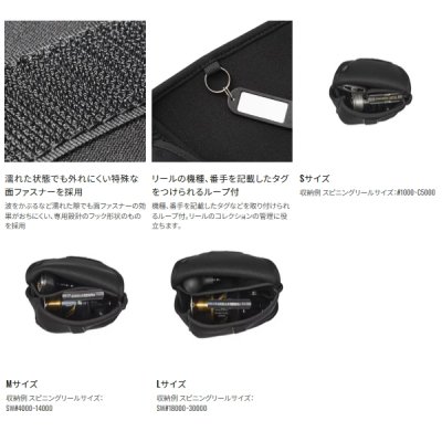 画像4: ≪'25年3月新商品！≫ シマノ リールガード スピニングハンドル付タイプ BP-070Y ネイビー Lサイズ [3月発売予定/ご予約受付中]