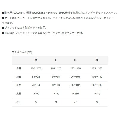 画像4: ≪'25年6月新商品！≫ がまかつ Gスペック レインスーツ GM-3784 レッド×ブラック Mサイズ [6月発売予定/ご予約受付中]