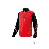 ≪'25年4月新商品！≫ がまかつ UDジップシャツ GM-3778 レッド 3Lサイズ [4月発売予定/ご予約受付中]