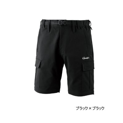 画像1: ≪'25年3月新商品！≫ がまかつ フィッシングショーツ(カーゴタイプ) GM-3771 ブラック×ブラック 5Lサイズ