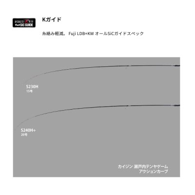 画像2: ≪'25年5月新商品！≫ アルファタックル（alpha tackle） 海人 瀬戸内テンヤゲーム S240H+ 〔仕舞寸法 123cm〕 [5月発売予定/ご予約受付中]