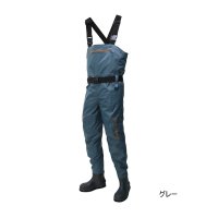 ≪'25年2月新商品！≫ 阪神素地 チェストハイウェーダー フェルトスパイク底 BC-121 グレー Sサイズ