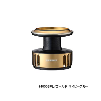 画像1: ≪'25年5月新商品！≫ ダイワ SLPW 25 ソルティガ スプール 14000SPL ゴールド/ネイビー [5月発売予定/ご予約受付中] 【返品不可】 【小型商品】
