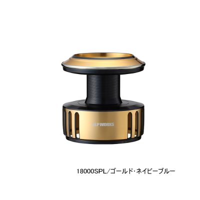 画像1: ≪'25年5月新商品！≫ ダイワ SLPW 25 ソルティガ スプール 18000SPL ゴールド/ネイビー [5月発売予定/ご予約受付中] 【返品不可】 【小型商品】