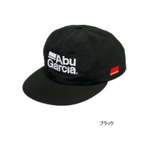 ≪'25年3月新商品！≫ アブガルシア ナイロン フラットビルキャップ ブラック フリーサイズ 【返品不可】
