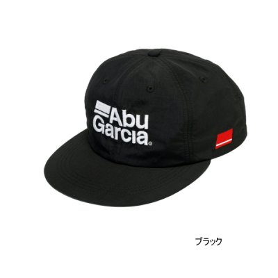 画像1: ≪'25年3月新商品！≫ アブガルシア ナイロン フラットビルキャップ ブラック フリーサイズ 【返品不可】