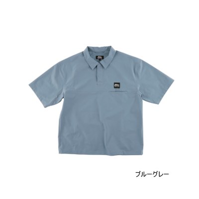 画像1: ≪'25年5月新商品！≫ アブガルシア ウォーターレジスタント フィッシングポロ ブルーグレー Mサイズ [5月発売予定/ご予約受付中] 【返品不可】